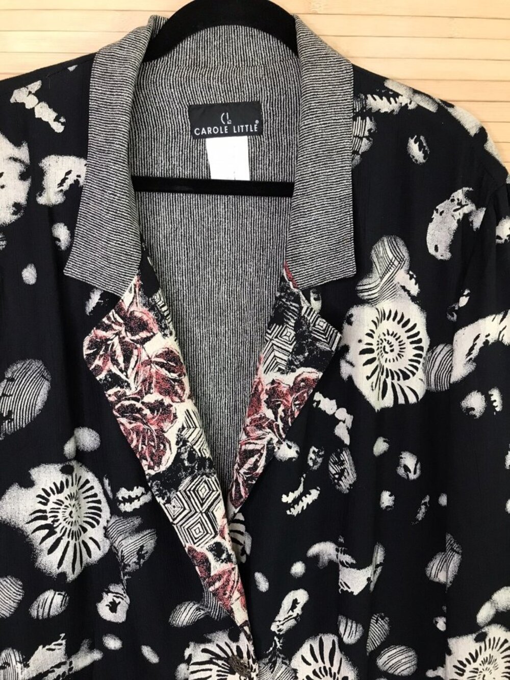 VTG Carole Little Art to Wear size S Small Boho Tunic Jacket Top made USA - Picture 4 of 6